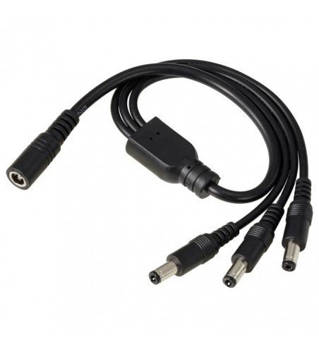 DC Strømstik 3-vejs Splitter (3XHan/1XHun)