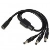 DC Strømstik 3-vejs Splitter (3XHan/1XHun)