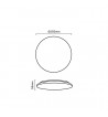 LEDOM 12W LED Loftlampe Med Lyskilde - Plafond - RESTLAGER