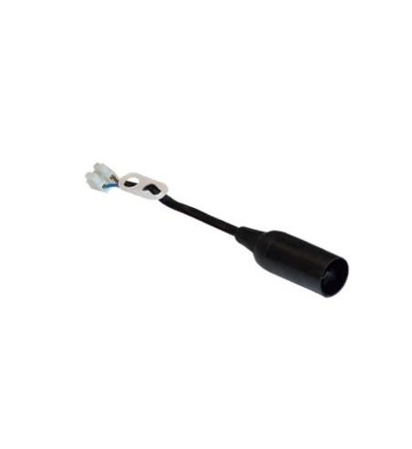 E14 Lampefatning Med Ledning - Sort | Hvid