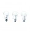PHILIPS A60 E27 9W Varm Hvid LED Pære - 3 stk pak - RESTLAGER